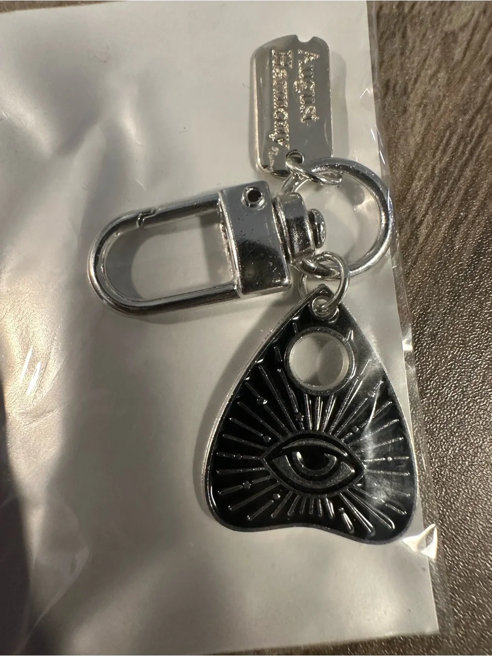 Quija Planchette Keychain Clips x2 New